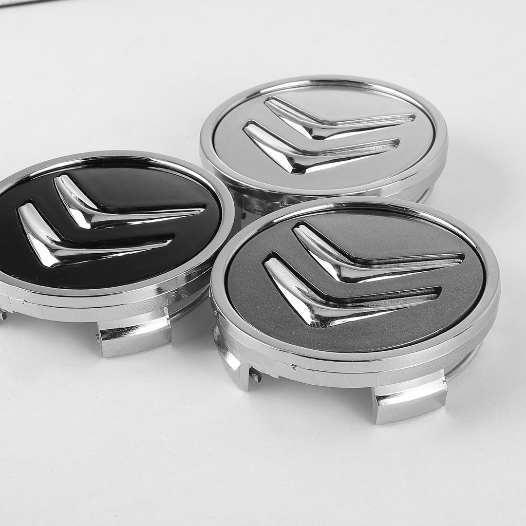 4 Pezzi 60mm Tappo Centrale Ruota Auto Sostituzione Tappi Centrali Ruota Neri Copertura Centrale Mozzo Ruota in ABS per Citroen C5 C3 C4 Accessori Auto