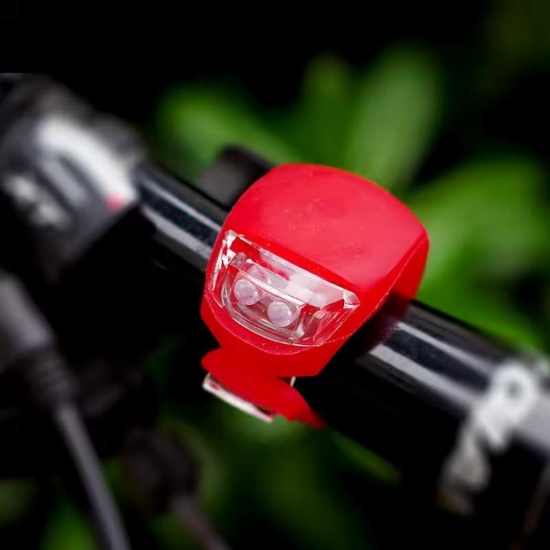 Bicycle Front Light Silicone LED Head Front Rear Wheel Bike Light Waterproof Cycling Bicycle Accessories Bike Lamp