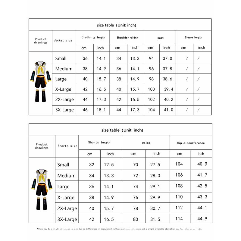 Anime Rin Len Cosplay Costume Len Rin Cosplay Len Costume Kagamine Jk Uniform Halloween Comic Costume For Adult