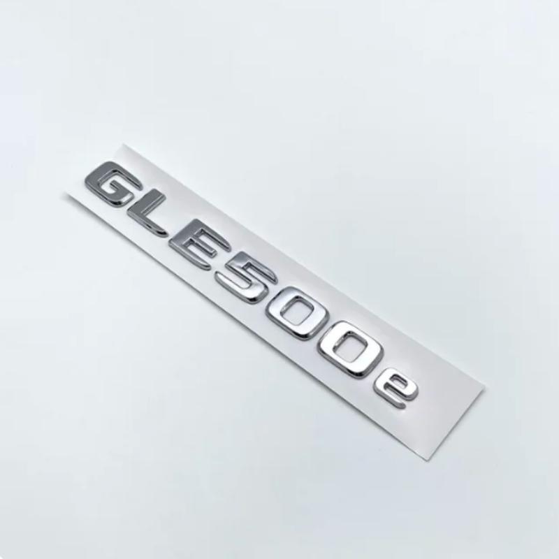3D ABS Chrome Glossy Black Letters GLE350e GLE350de GLE500e 4Matic Emblem for Mercedes Benz W166 Car Trunk Logo Sticker