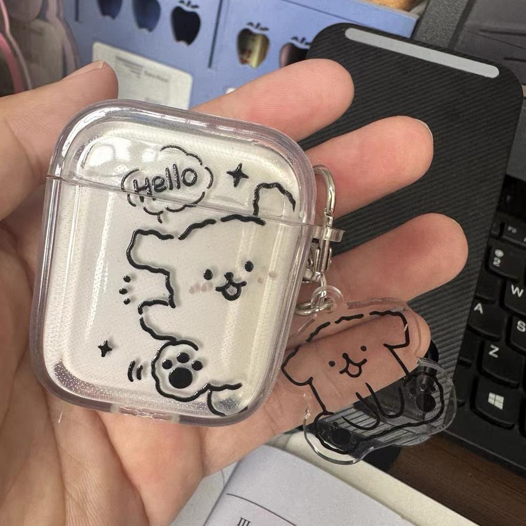 Applicable AirPods 1/1/1/1 generation apple line cartoon dog bluetooth wireless headset cover pro1 protective case