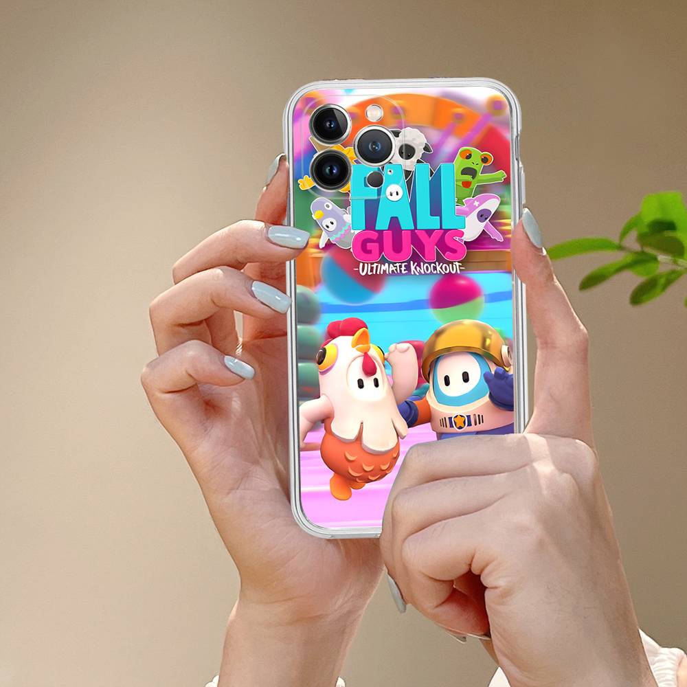 F-Fall G-Guys Party Game Phone Case For IPhone 17 16 15 14 13 12 11 Pro Max Plus Soft Cover Personalized DIY