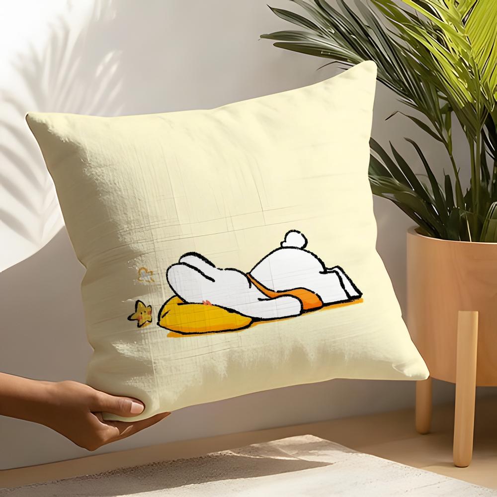 2 Cute Sleeping Polar Bear Cartoon Pattern Pillow Case Home Living Room Decoration Linen Pillowcover Pillow Cases Cushion Cover