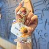 Flowing Sand Bottle Capybara Key Ring Bobblehead Capybara Backpack Pendant  Hangings