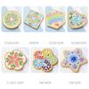 Square Round DIY Mosaic Cup Mat Mosaic Glass Bamboo Pad Creative Handmade Coaster  Toys