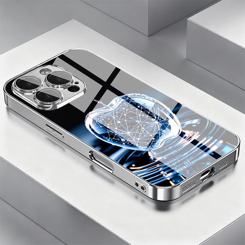 Technologie Kristall Für Apple Glas Galvanisierte Handyhülle Für iPhone 17 16 Pro Max 14 15 Plus 11 12 13 Pro Max 16E 17Air Hülle