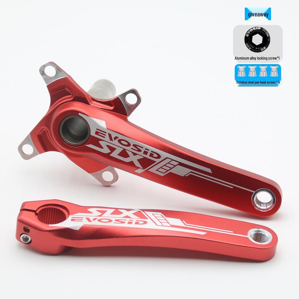 EVOSID Hohl integrierter Mountainbike Kurbelsatz mit Innenlager, 104BCD, Einzelkettenblatt (32/34/36/38 Zähne)