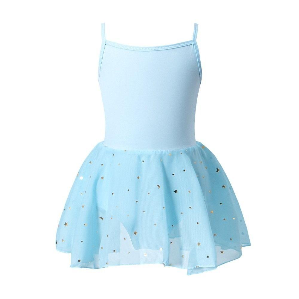 Short Sleeve Ballet TuTu Dress Cross Strap Ballet Performance Costume Gymnastic