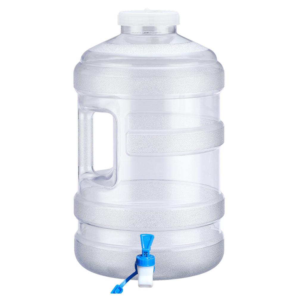 

18.9L Pure Water Bucket with Faucet Water Storage Container Large Capacity Mineral Water Barrel for Self-Driving Tour білий