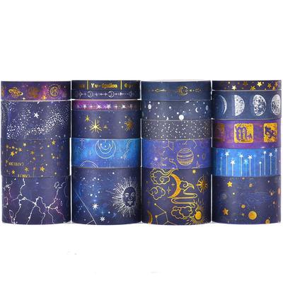 Songdao Starry Sky Masking Tape Set Milky Way Design Washi Tape Style DIY Crafts 20-Roll - - - Women's - Packaging,