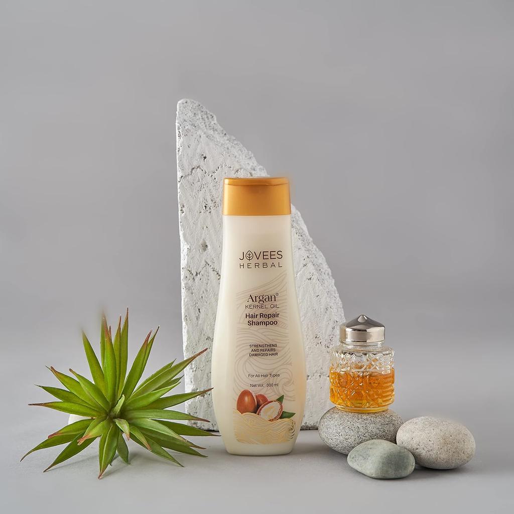 Jovees Herbal Argan Kernel Oil Shampoo 300ml For Hair Repair Strength & Frizz-Free All Hair Types