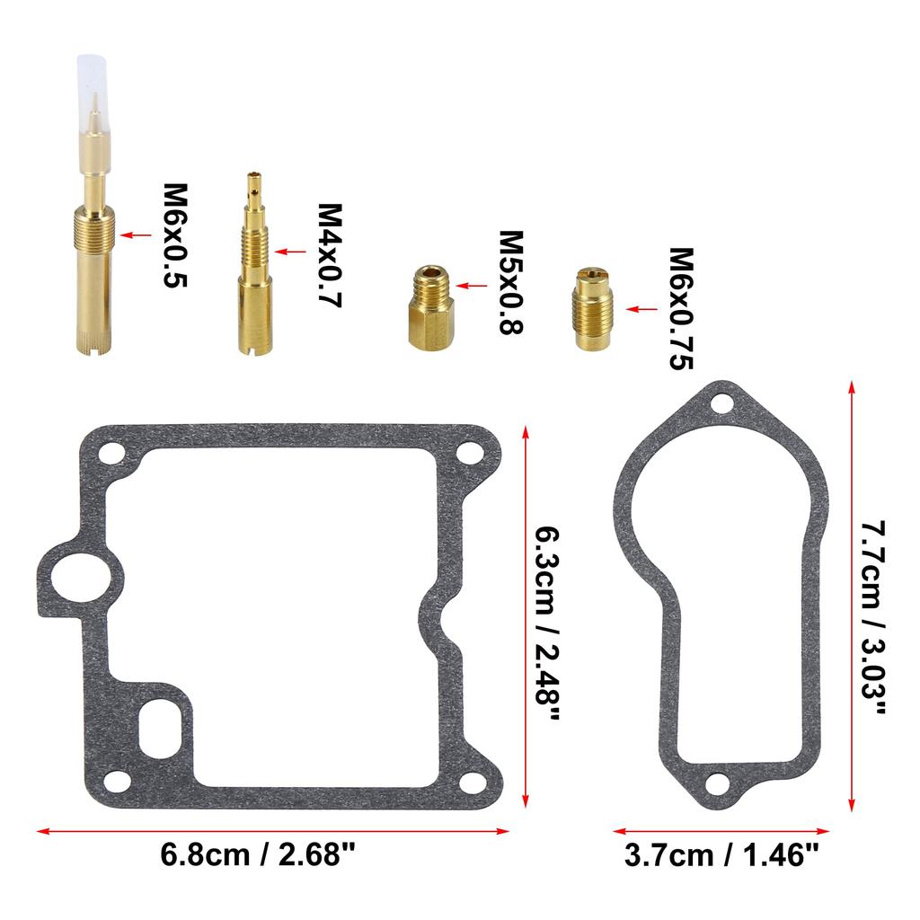 Motoforti Motorcycle Carburetor Repair and Rebuild Kit Replacement for Yamaha TT250 (1980-1982) and XT250 (1980-1983)