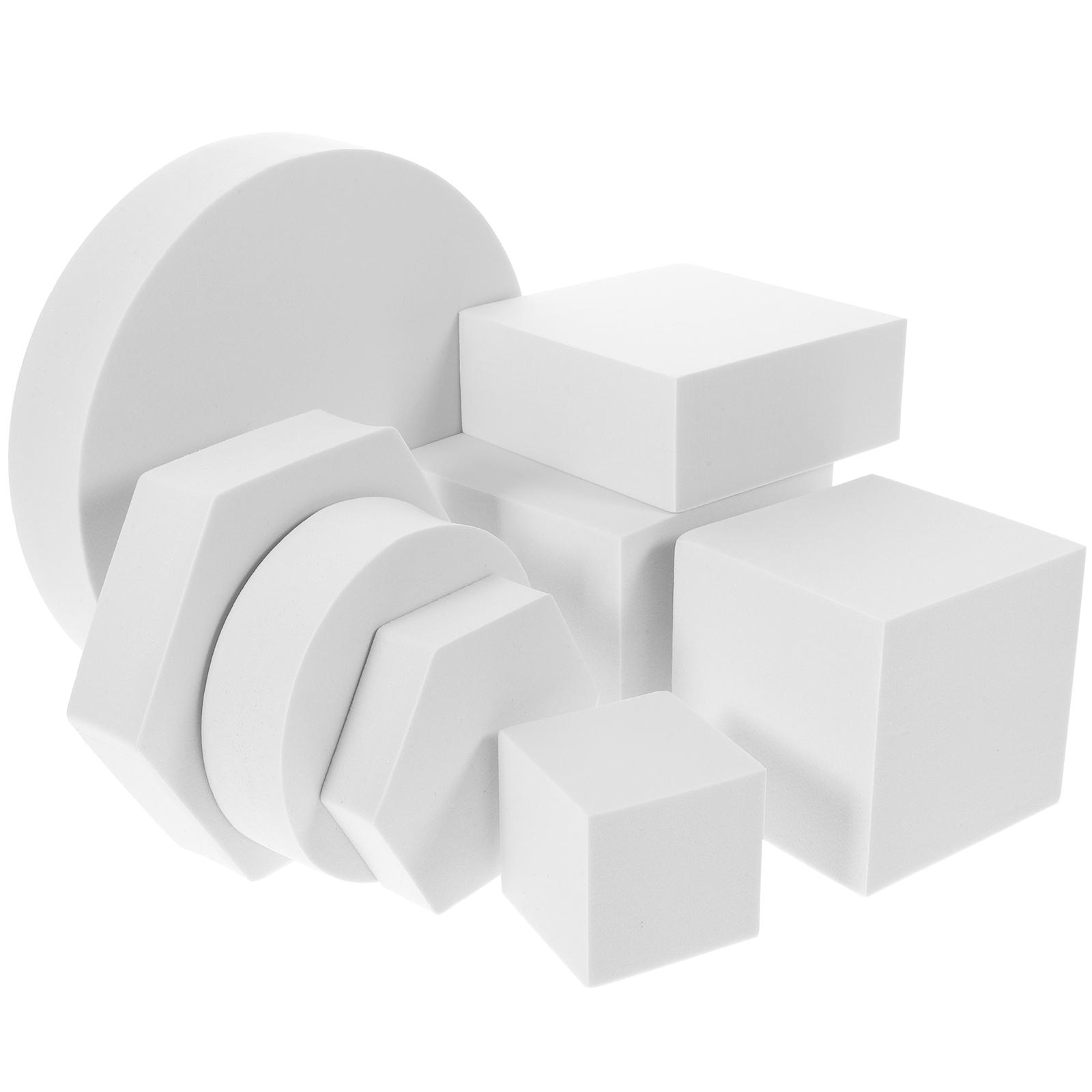 8 Pezzi Ornamenti Geometrici Tridimensionali Set Cubo Geometrico Oggetto di Scena Forniture per Photo Booth Schiume Oggetti di Scena Decorativi Per Co