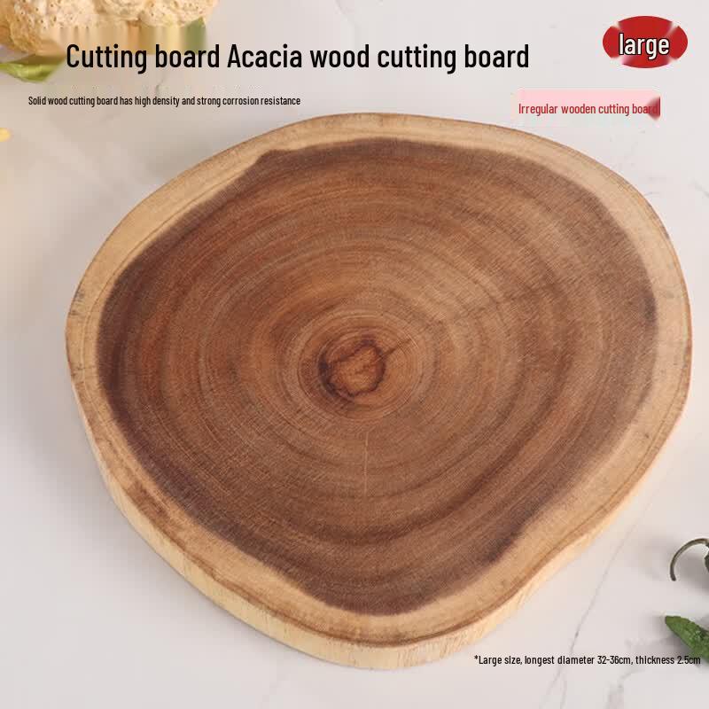 Acacia Wood Irregular Tree Stump Cutting Board