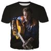 Most Popular Pop Singer Johnny Hallyday 3D Printed T-shirt Men Women Rock Casual Streetwear Clothes Hip Hop Harajuku Tops