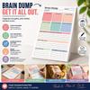 2Pcs Tear Away Design Brain Dump Notebook A5 Size To-Do Planner Daily Planning Manual  Work Tasks