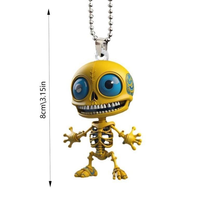 

Stylish Acrylic Alien Car Hanging Ornament 2d Design Interior Decor Mirror 5