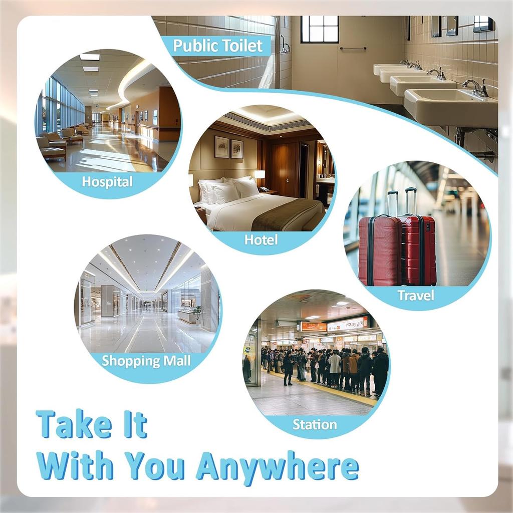 Travel Disposable Toilet Seat Cover Waterproof Portable WC Pad Toilet Mat for Baby Pregnant Mom,Public Bathroom Independent Packing