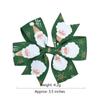 Christmas Barrettes Hair Accessories Printed Hair Clip Christmas Hair Bow For Kids Girls With Clip