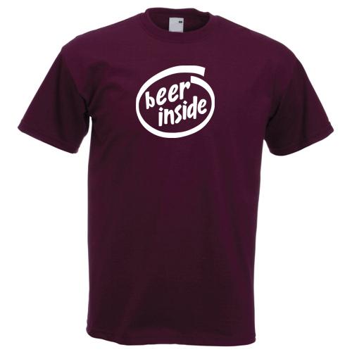 Beer Inside TShirt Funny Drinking Pub Bar Festival Tshirt Stag Night Holiday 2XL