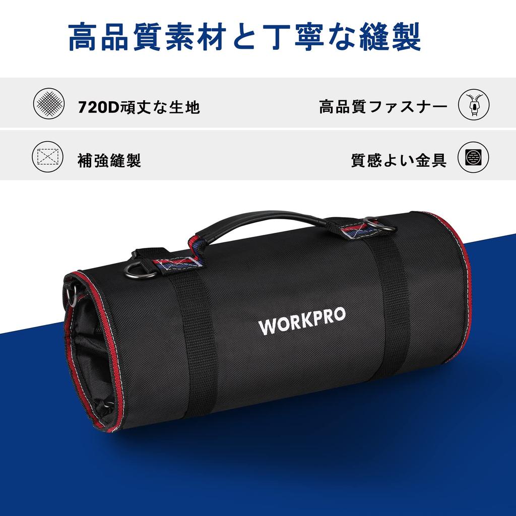 WORKPRO Tool Roll Tool Tool Tool Tool Tool Heavy 6 úložná karabina s víceúčelovým nástrojem Carpenter Úložná taška, taška, držák, pouzdro, taška, taška, povinnost,