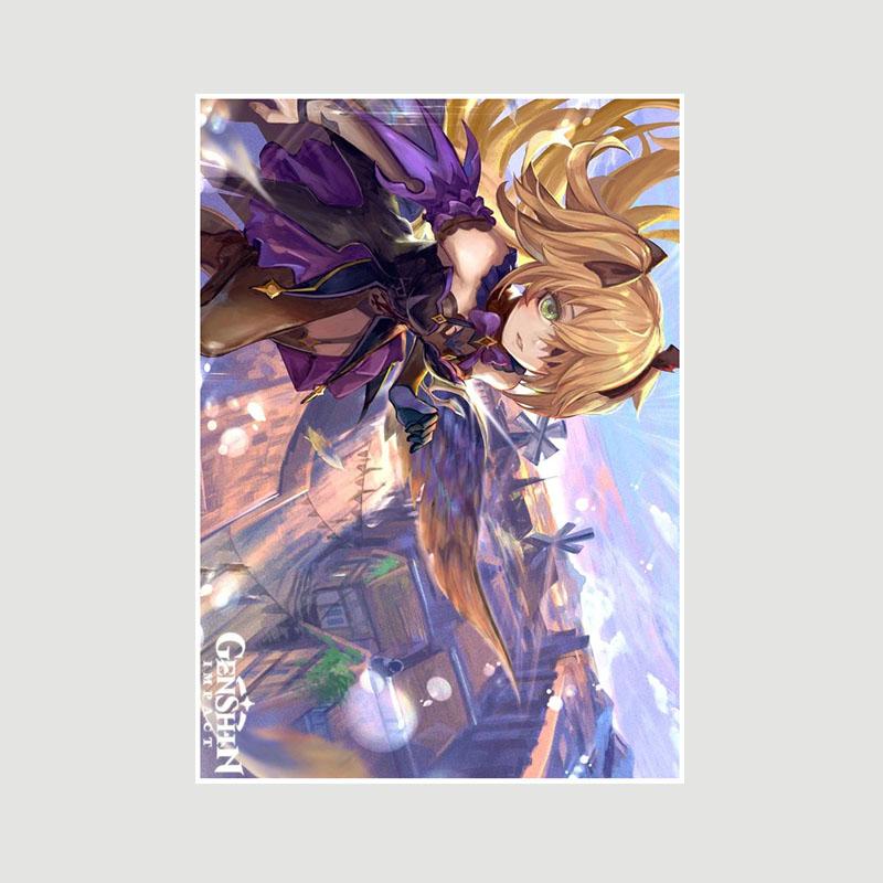 

Genshin Impact Series Posters White Paper Anime Girl Poster Mural Home Decor Study Bedroom Bar Cafe Decoration Painting Wall Art Prints 30x21cm