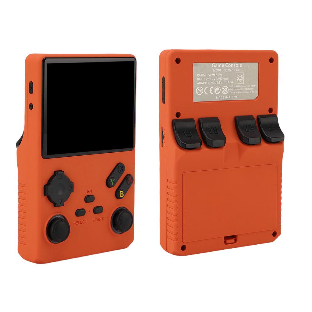Retro Handheld Game Console 3.5 Inch Screen 640x480 Resolution 45 Simulators 256GB Storage Card Portable Game Player