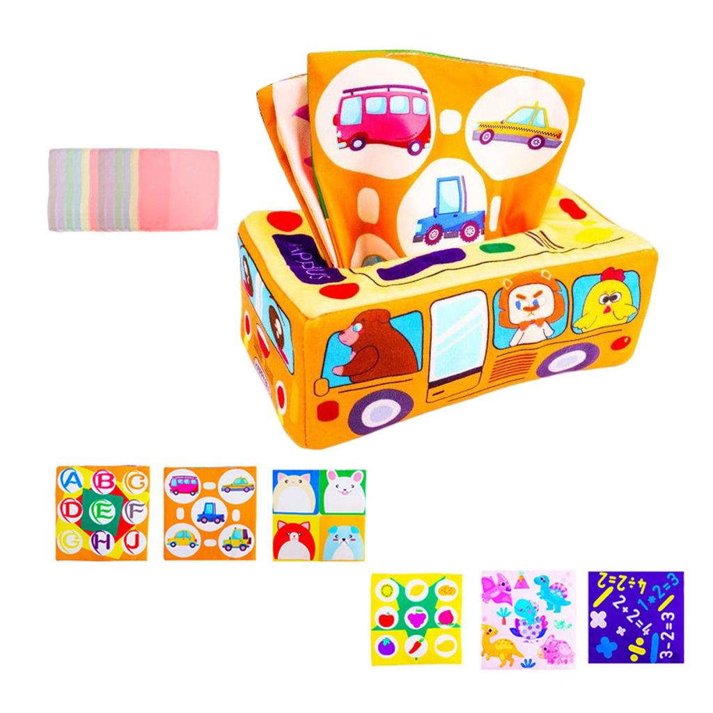Plush Sensory Box for Developing Fine Motor Skills in s - Soft Fabric Toy Early Childhood