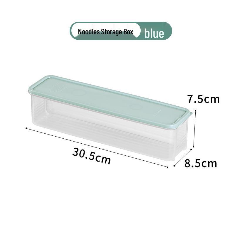 

Rectangular Plastic Noodle Storage Box with Lid - Food Preservation for Miscellaneous Grains & Dried Noodles синий