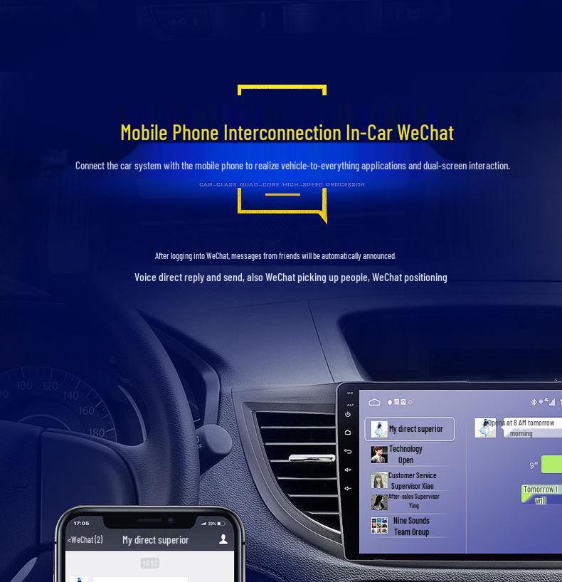 7-inch Buick GL8 Button Model: DVD Navigation, Bluetooth, HD LCD, Wireless CarPlay