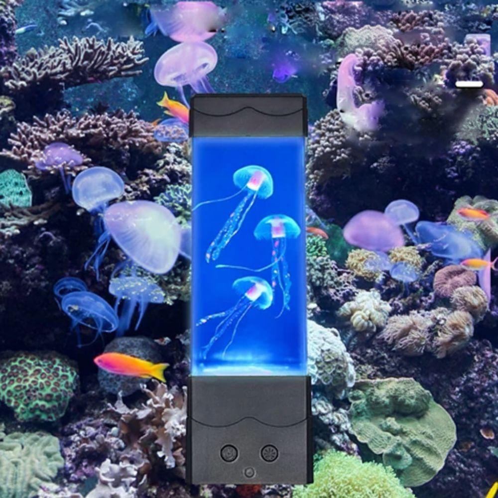 Color-Changing Night Light USB Charging Desktop Light Creative LED Jellyfish Lamp  Bedroom