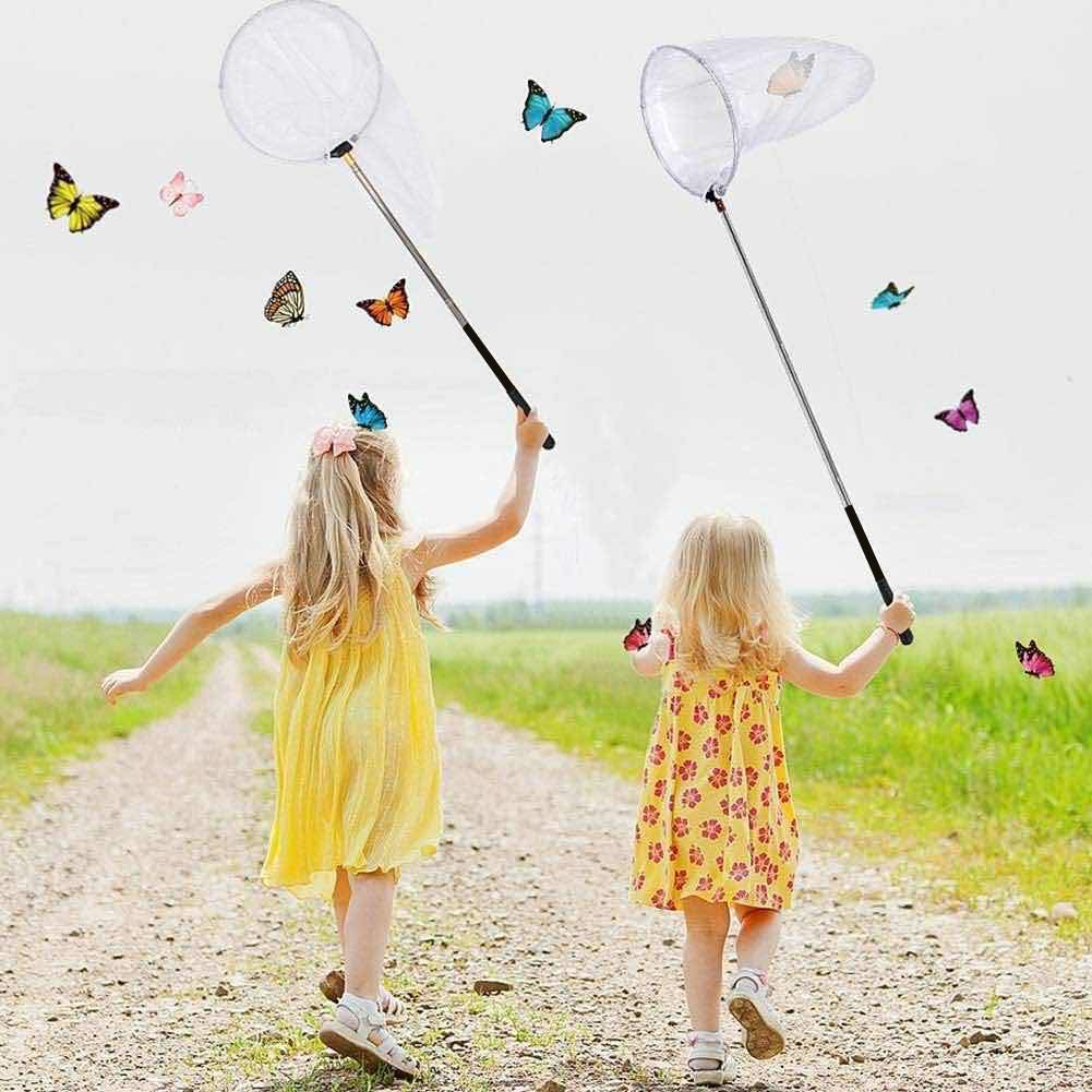 Reekey Folding Bug Telescopic Toy for Collecting Insects and Outdoor Insect Net for and Other Amphibious Piece Net, 5-Section Fishing, Kids' Tool,