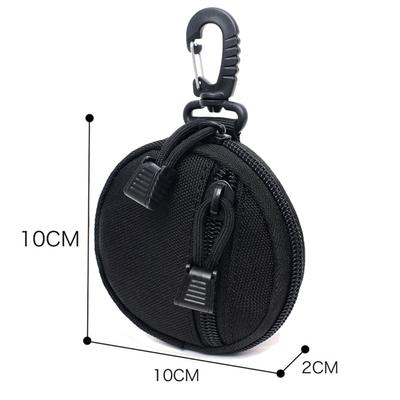 Outdoor Portable Headphone Protective Bag For Airpods 4 3 2 Pro 2 Galaxy Buds 3 Pro/ Buds 3 Wallet Round Small Hanging Bag