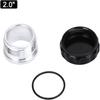 2" 50.8mm Black Aluminium Alloy Weld On Filler Neck And Cap Oil Fuel Water Tank