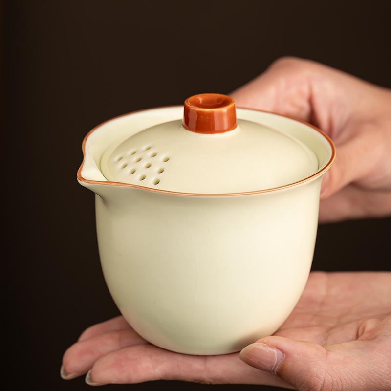 Ru Kiln Gifts Portable Travel High-end Tea Set Outdoor Home Office Kung Fu Tea Set Souvenir