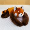 Raccoon Pig Panda Elephant Plush Animal Toy Geometric Cuddle Partner For Kids Bedroom Decor