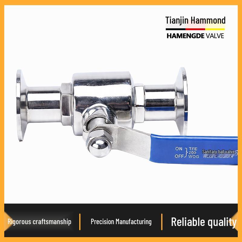 Hammond 304 SS Quick-Connect Ball Valve with 316L Sanitary Clamp