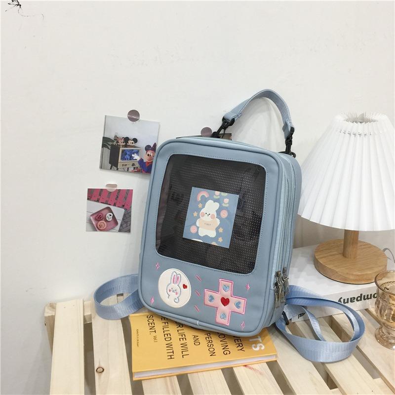 Harajuku All-female Backpack Multi-purpose Bag Crossbody Funny Style, Cute Cartoon Student Bag