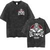 Vintage Washed Olympia Gym Fitness 2026 Graphic T Shirts Men's Fashion Fans Gift Short Sleeve T-shirt Gym O-Neck Clothing Tshirt