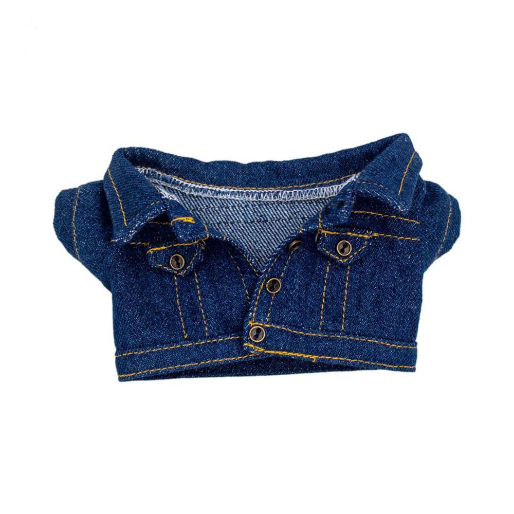 10cm Fashion Jeans Pants Jacket Suits Doll Clothes Cotton Doll Casual Wears Coat Tops 1/12 Dolls Clothes Accessories