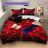 Spiderman Web Adventure Print 3Pcs Bedding Setduvet Cover With 2 Bedropillowcase Home Birthday Gift