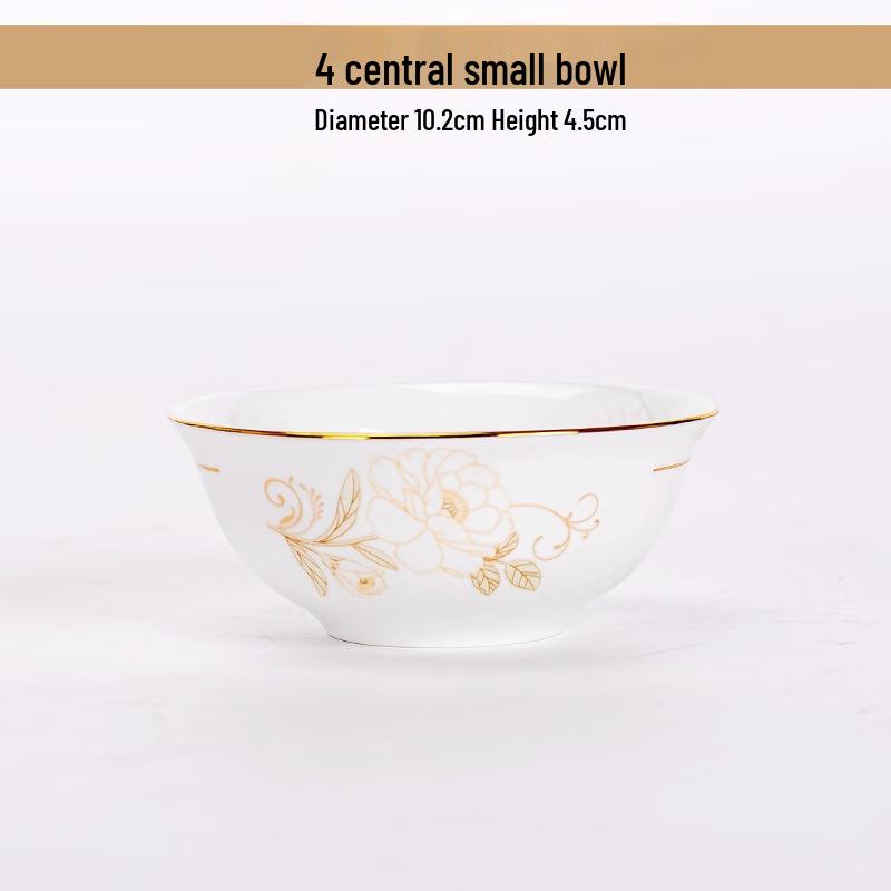 Light Luxury Phoenix Bone China Tableware Set