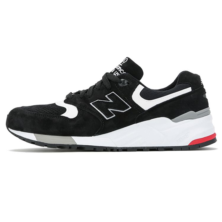 

New Balance Unisex 999 Premium Pigskin Low-Top Retro Marathon Running Sneakers Black M999CRK 40