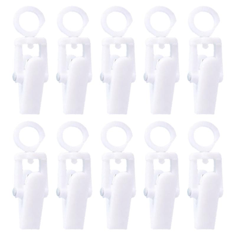 10 Pcs Laundry Hooks Clip Plastic Rotatable Hanging Towel Clips Strong Clips for Wardrobes Boot Hat Curtain Socks Sheets