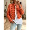 Napoleonic Style Single-Breasted Multi-Button Cropped Denim Jacket -  Fall New Arrival, Cross-Border European & American Style, Wholesale