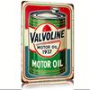Tin Sign  Iron Valvoline Motor Oil 1937 Retro Metal Wall Decor for Home Bar Cafe Garage Farmhouse  Rustic Green Di