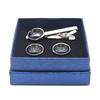 Men's Basketball & Football Cufflink Tie Clip Set - Perfect Valentine's or Father's Day Gift