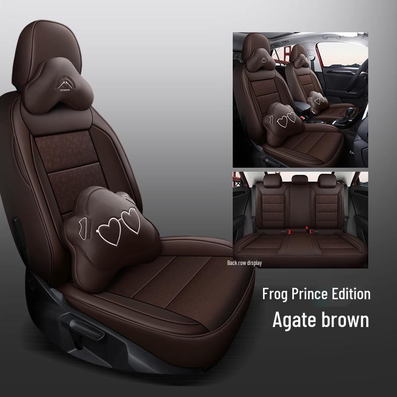 CLY Custom Leather Seat Covers for Volkswagen T-ROC: All-Season Sport Cushion Pads