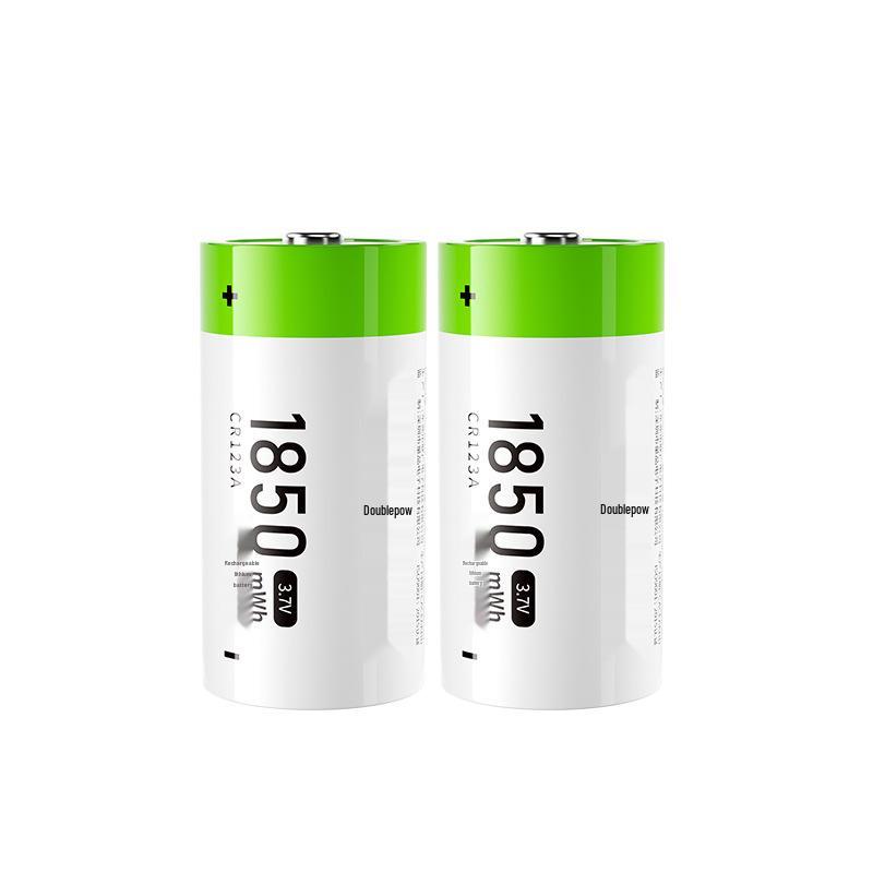 High-Capacity USB Rechargeable 3.7V CR123A Lithium Battery for Camera & Flashlight