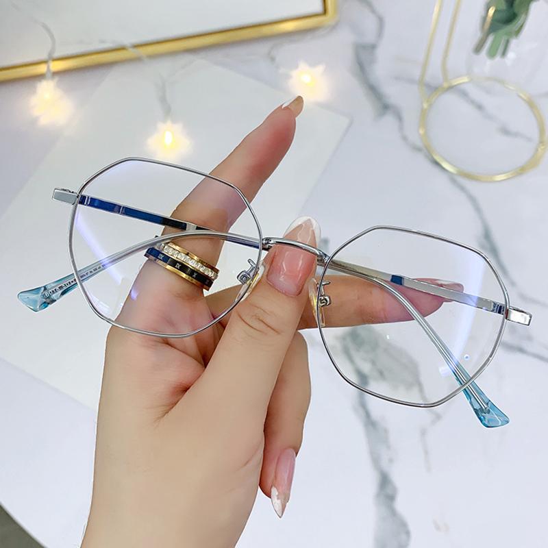 

Металлические многоугольные готовые очки для близорукости Женские Мужские Диоптрии -0.5 -1.0 -1.5 -2.0 -2.5 -3.0 -3.5 Ультралегкие очки для близорукости myopia -6.0